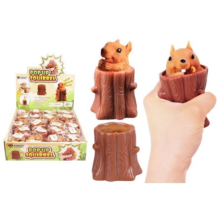 DIAMOND VISIONS Diamond Visions Pop-Up Squeeze Toy Silicone Brown TM-3328